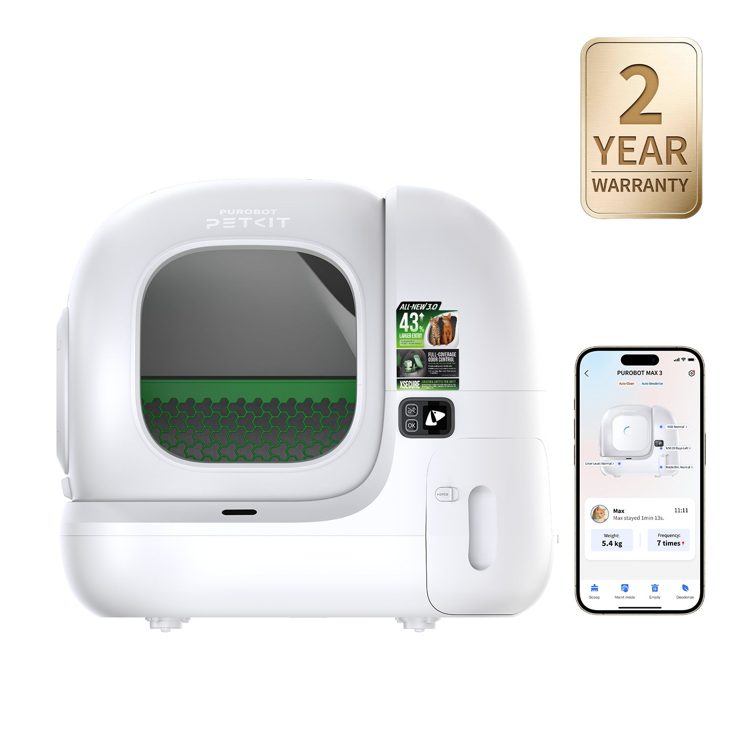 Purobot max 3 Automatic Cat Litter Box