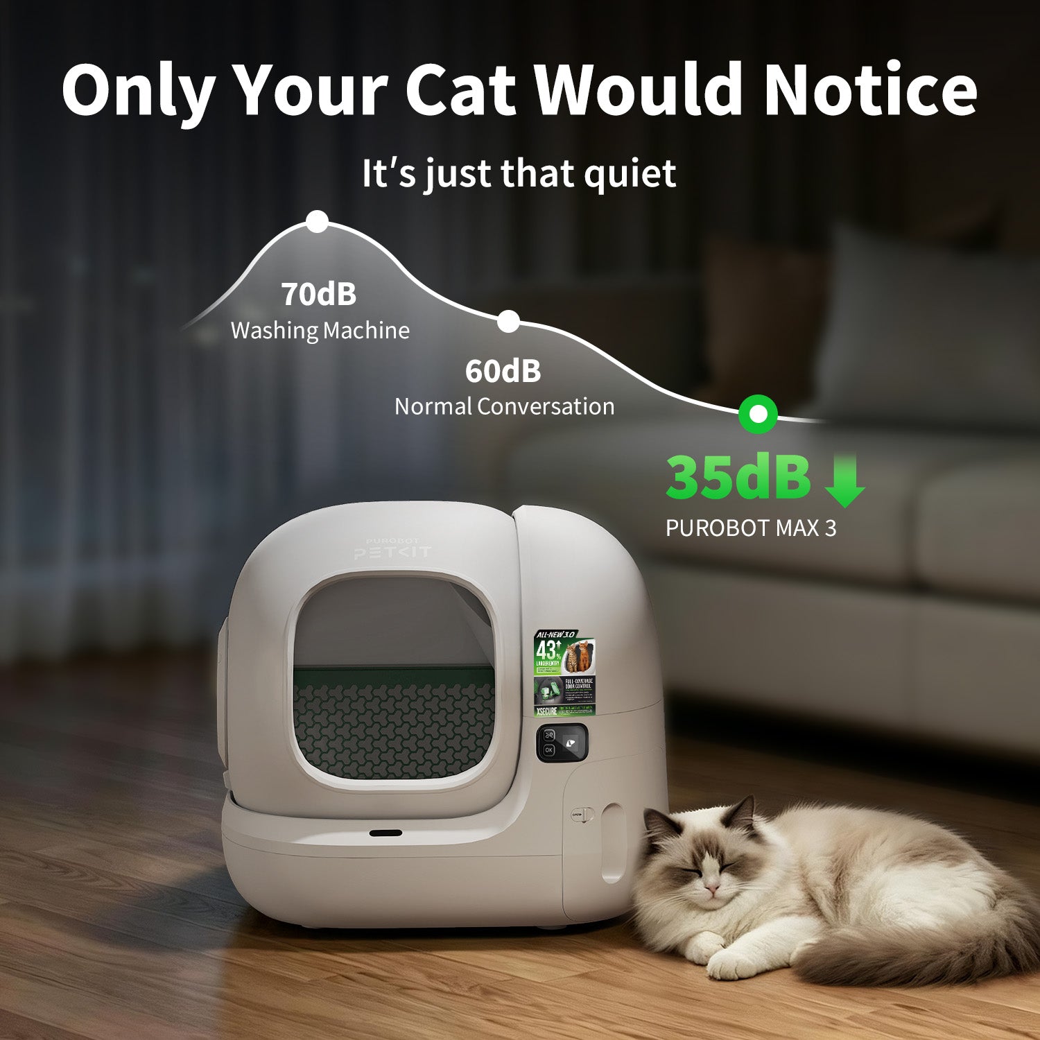 Purobot max 3 Automatic Cat Litter Box